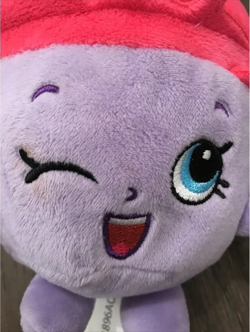 Shopkins Ice Cream Queen Purple Pink  Plush Toy EUC